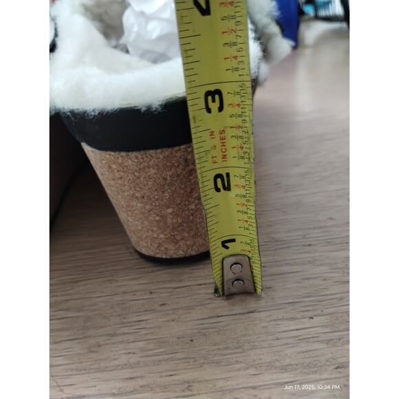 Birkenstock Women's Papillio Nora Shearling Wedge Slide Buckle Sandals size 10 - Picture 11 of 11